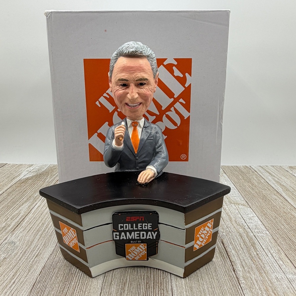 Rare NEW Lee Corso ESPN College GameDay Bobblehead Home Depot NCAA Football Desk